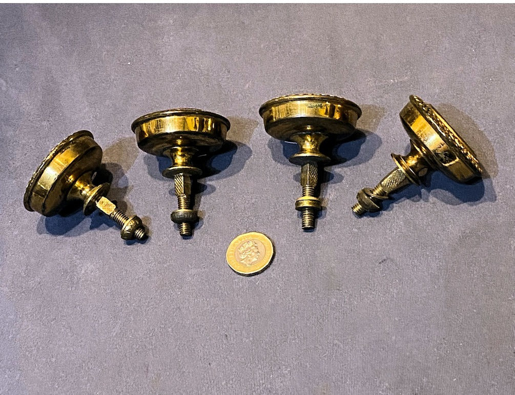 Pair of Brass Drawer Knobs, 2 pairs available — view 2