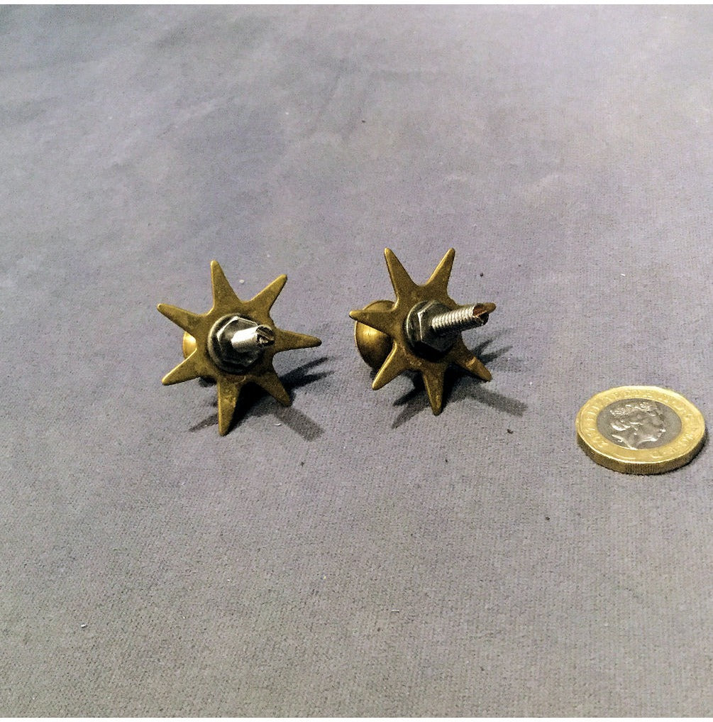 Pair of Brass Drawer Knobs — view 2