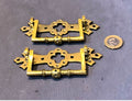 Pair of Brass Drawer Pulls — Brass, late 19th century