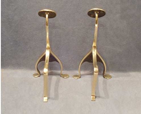Pair of Brass Fire Dogs — view 3