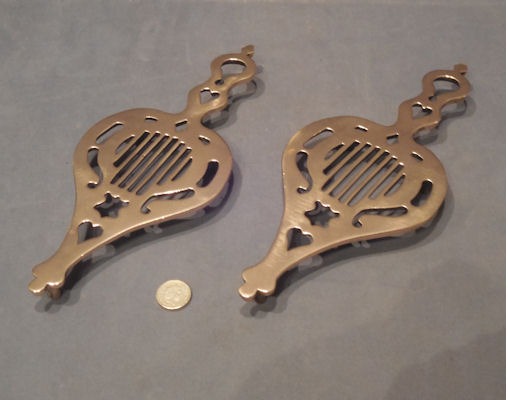 Pair of Brass Iron Stands — Brass, late 19th century