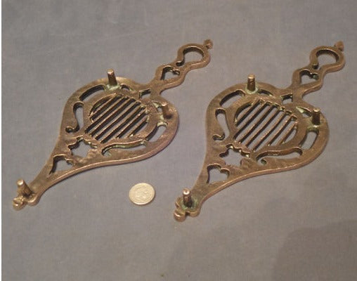 Pair of Brass Iron Stands — view 2