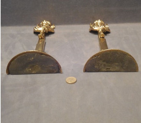 Pair of Brass Lincoln 'Imp' Door Porters — view 3