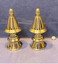 Pair of Brass Obelisks — Brass