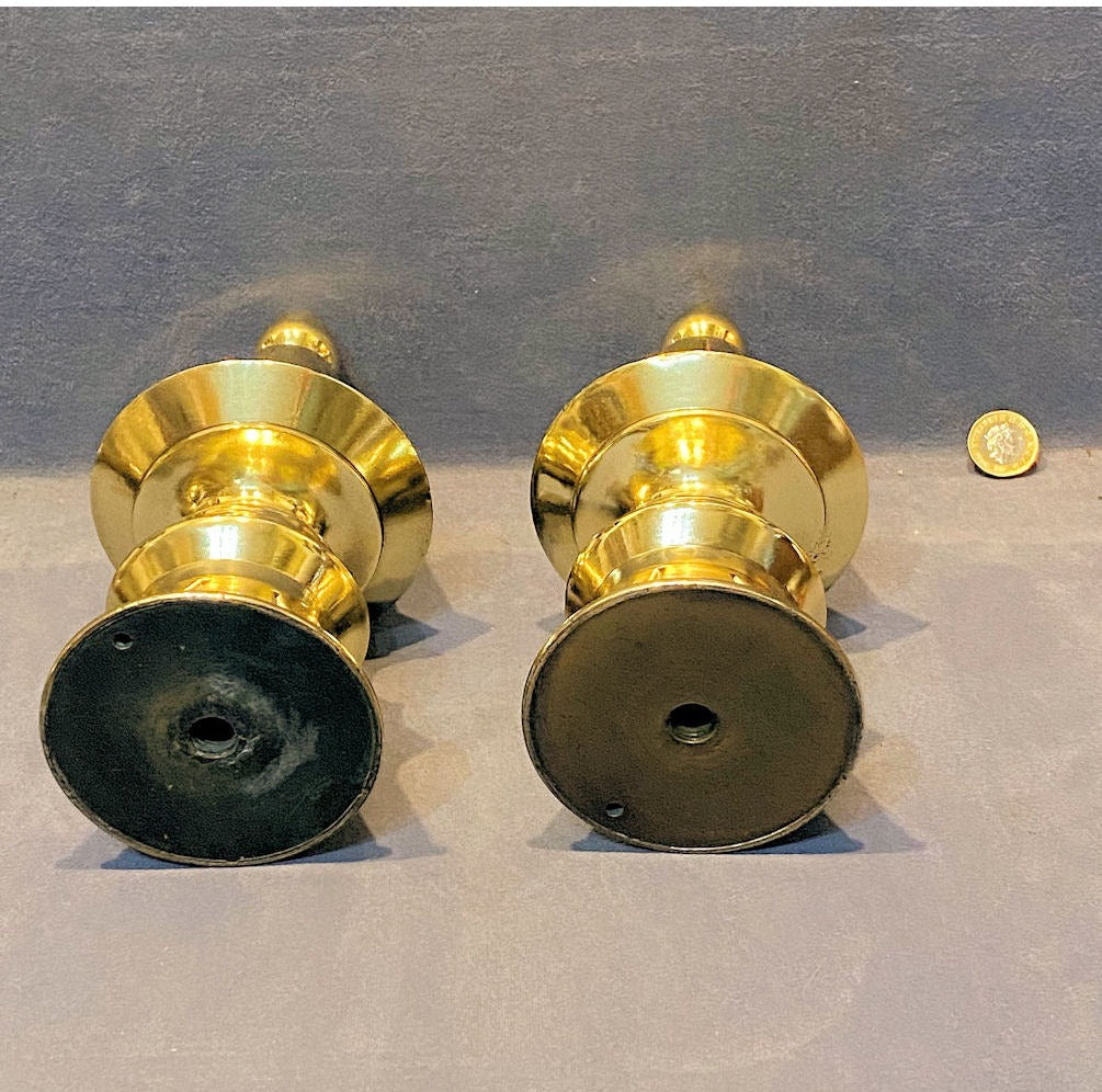 Pair of Brass Obelisks — view 3