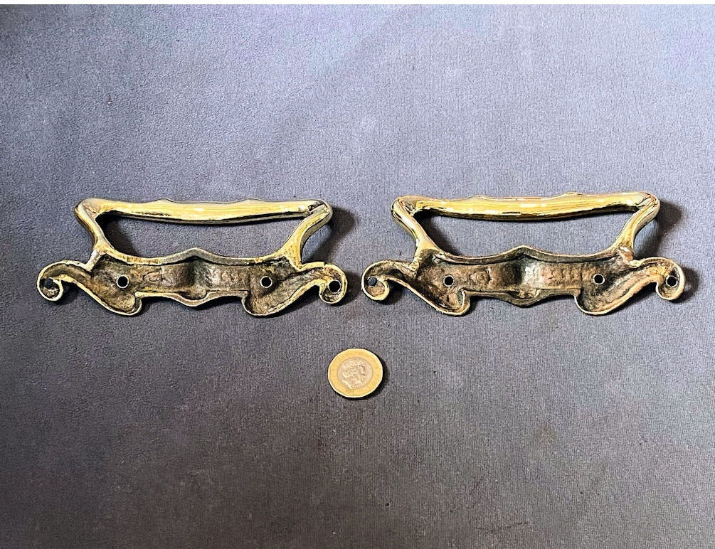 Pair of Brass Sash Window Lifts, 5 pairs available — view 2