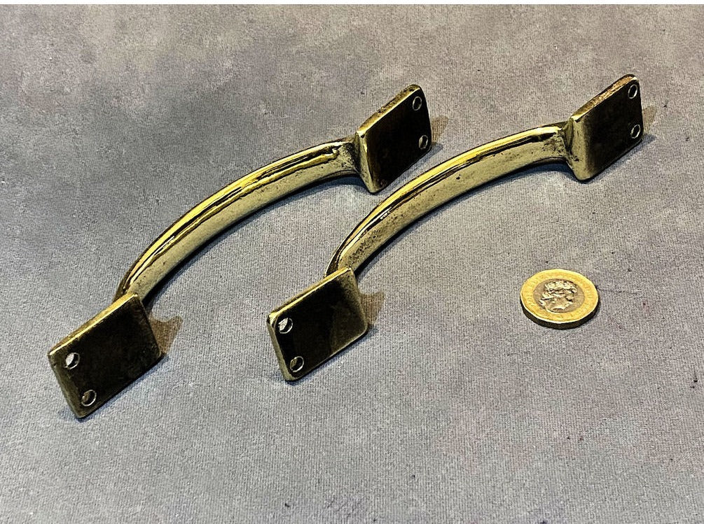 Pair of Brass Sash Window Lifts — view 2