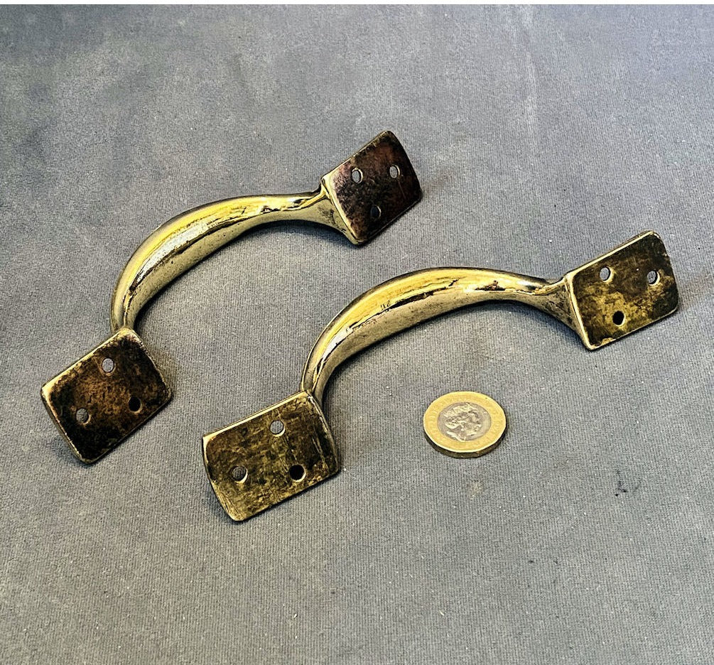 Pair of Brass Sash Window Lifts — view 3