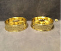 Pair of Brass Shell Case Base Ashtrays — Brass, 1961