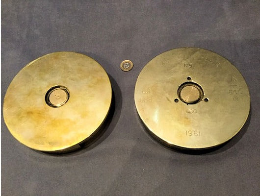Pair of Brass Shell Case Base Ashtrays — view 3