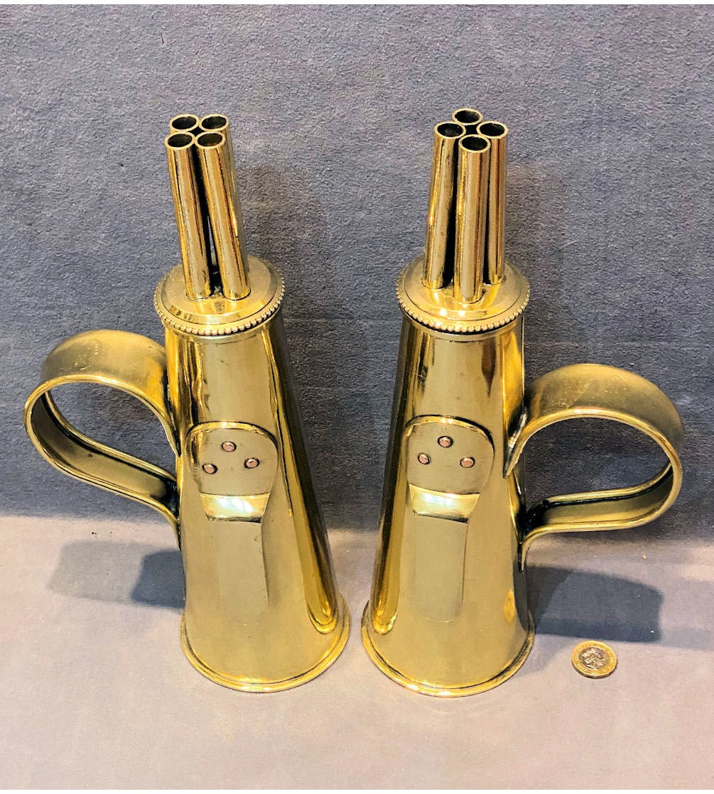 Pair of Brass Ship Containers — view 2