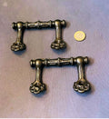 Pair of Cast Iron Sash Window Lifts, 3 pairs available — Cast iron, late 19th century