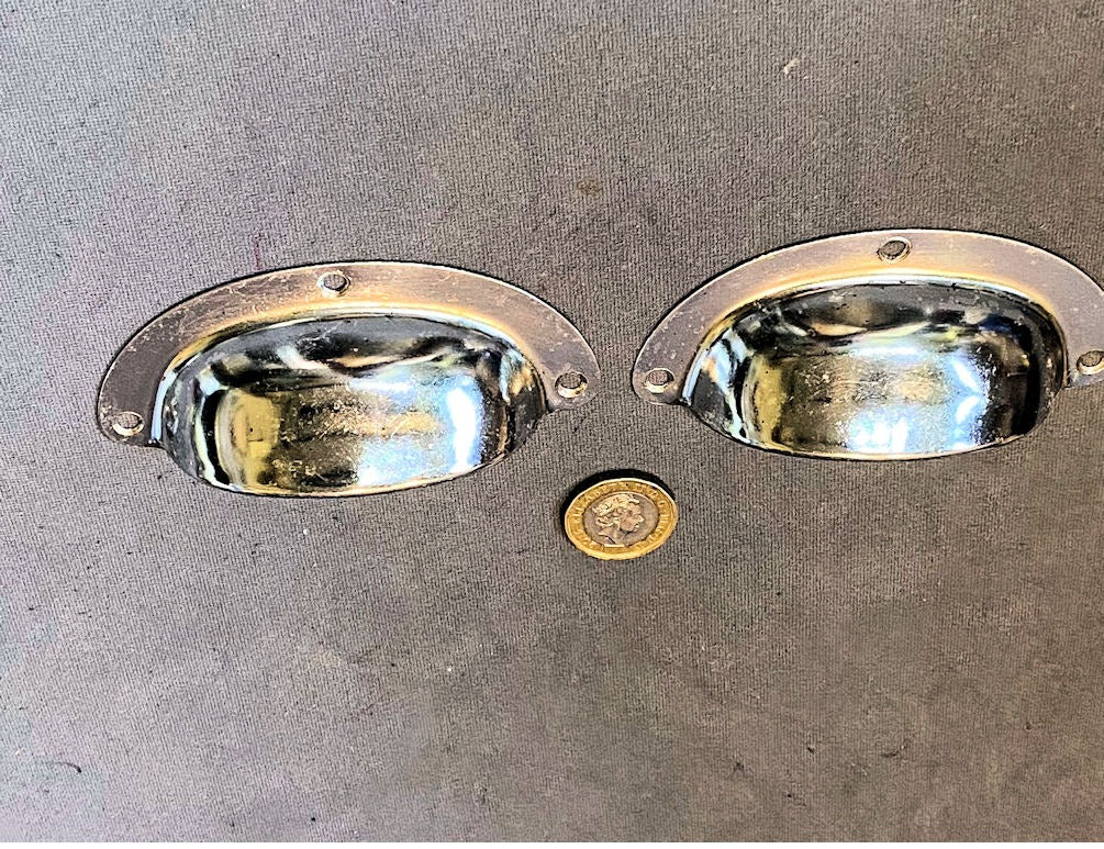 Pair of Chromed Drawer Pull Handles, 3 pairs available — Chrome, 1920's