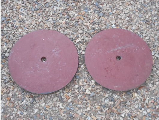 Pair of Circular Cast Iron Wall Ties — view 2