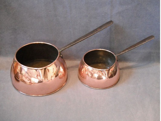 Pair of Copper Saucepans — Copper, 1884