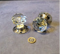 Pair of Cut Glass Door Handles, 2 pairs available — Glass, 1920's