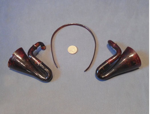 Pair of Ear Cornets Hearing Aid — 1920's
