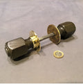 Pair of Ebony and Brass Door Handles — Brass, circa 1900