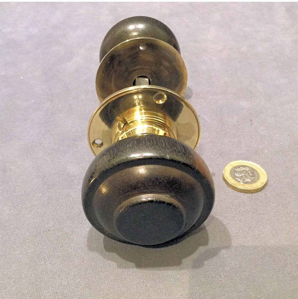 Pair of Ebony Door Handle — view 2