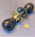 Pair of Ebony Door Handles — Brass, circa 1900