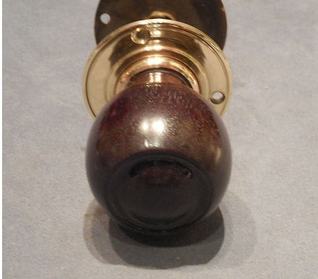 Pair of Ebony Door Handles — view 2
