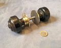 Pair of Ebony Door Handles — late 19th century