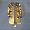 Pair of Gibbons Brass Door Pulls — Brass, late 19th century