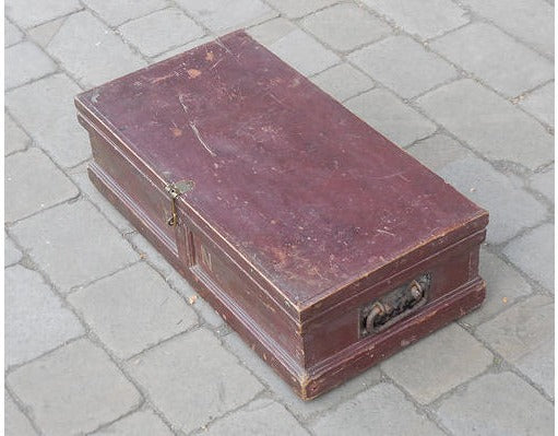 Pair of Granite Curling Stones in Crate — view 3