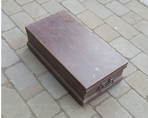Pair of Granite Curling Stones in Crate — view 4