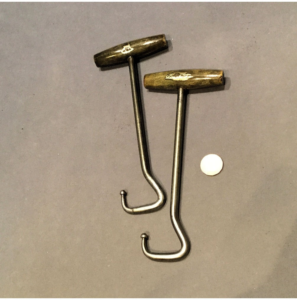 Pair of Horn Mounted Boot Pulls — view 2