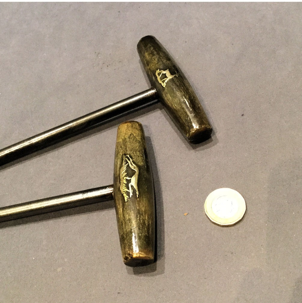 Pair of Horn Mounted Boot Pulls — view 3