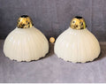Pair of Jefferson Electric Light Shades — Brass, 1920's