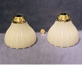 Pair of Jefferson Glass Electric Lamp Shades — Glass, 1920's