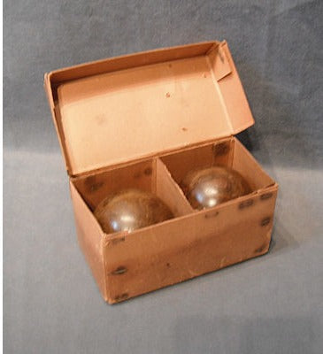 Pair of Lignum Vitae Bowling Woods — view 2