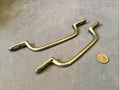 Pair of Nickel Door Pulls — Nickel