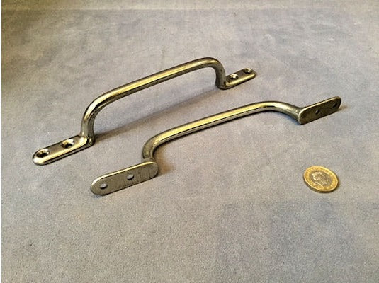Pair of Nickel Door Pulls — view 2