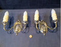 Pair of Nickel Electric Wall Lights — Nickel, 1920's