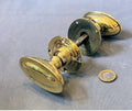 Pair of Oval Brass Door Handles — Brass, circa 1900