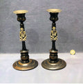 Pair of Shakespeare Oak Candlesticks — Oak, 1930's