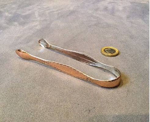 Pair of Sheffield Plated Copper Sugar Tongs — Sheffield plate, early 19th century