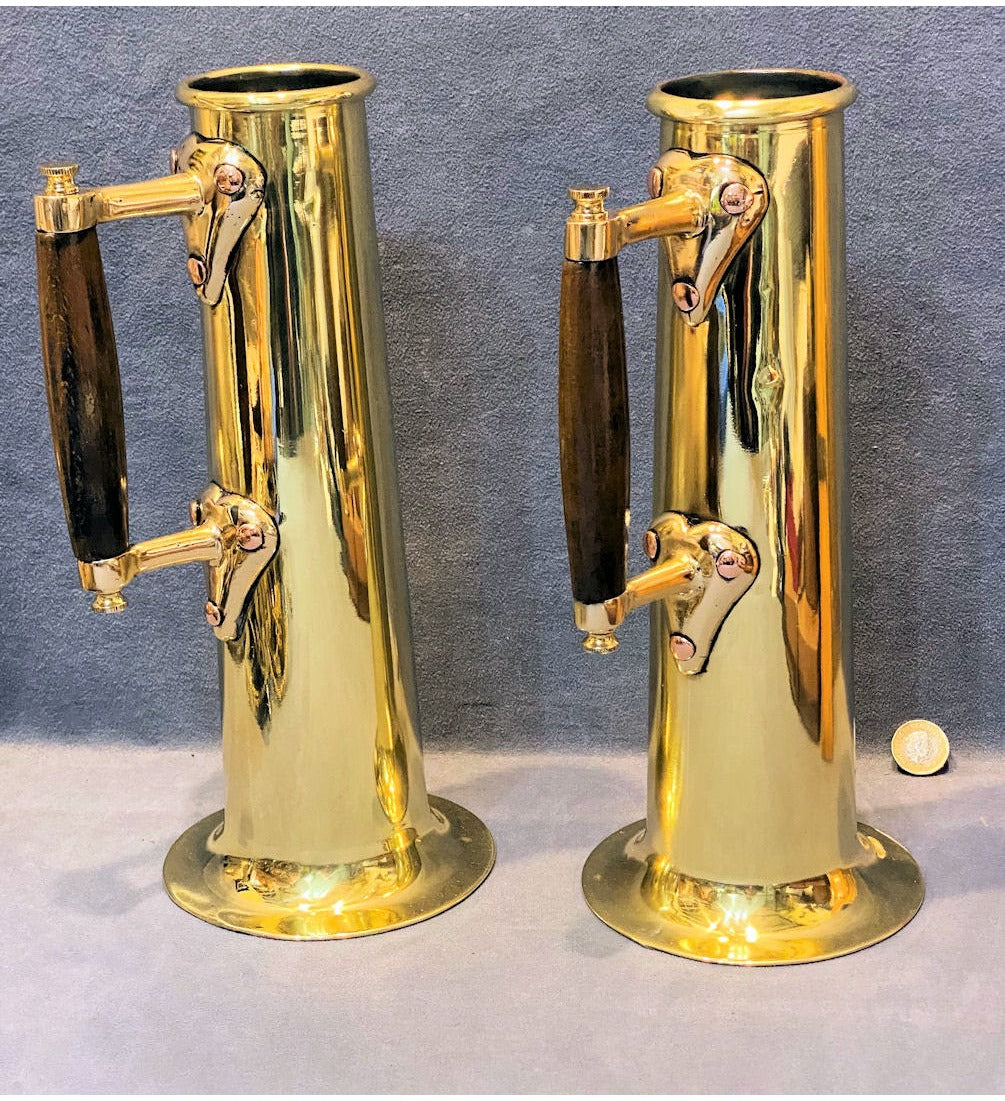 Pair of Ships Brass Saline Measures — view 2