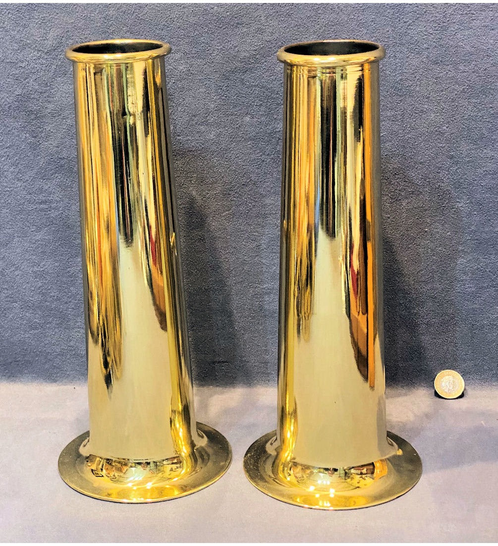 Pair of Ships Brass Saline Measures — view 3