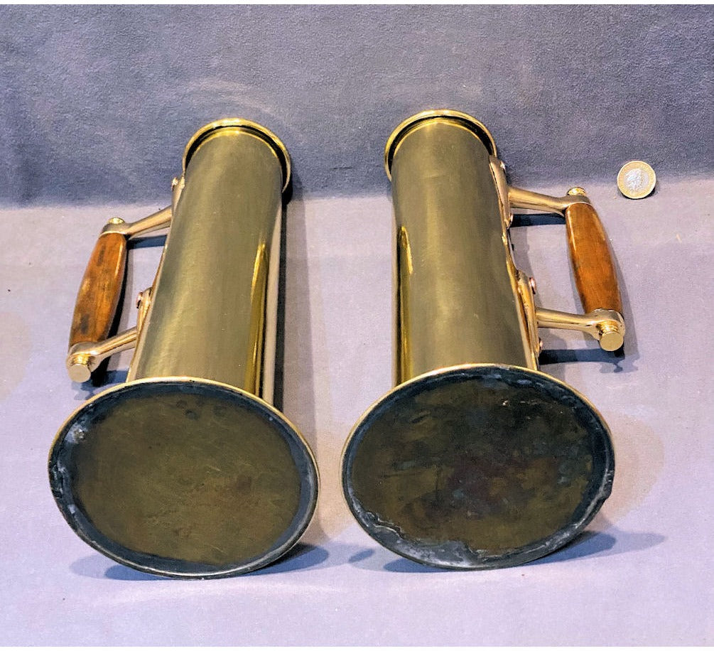 Pair of Ships Brass Saline Measures — view 4