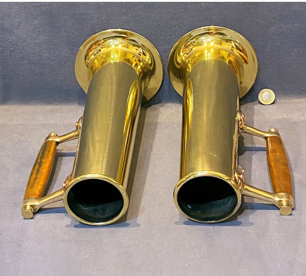 Pair of Ships Brass Saline Measures — view 5