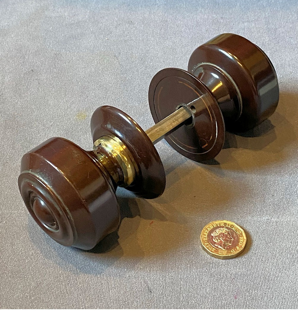 Pair of Similar Bakelite Door Handles — Bakelite, 1920's