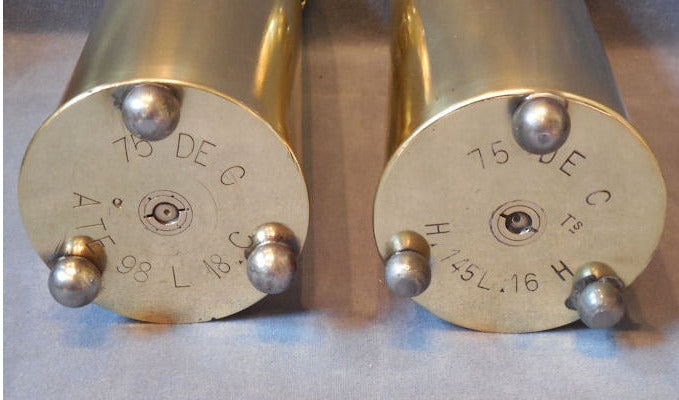 Pair of Trench Art Shell Cases — view 3