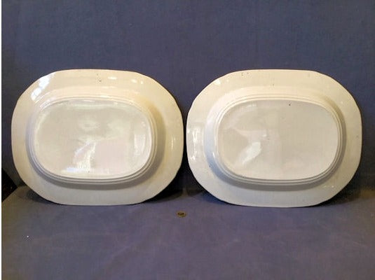 Pair of Willow Pattern Platters — view 2