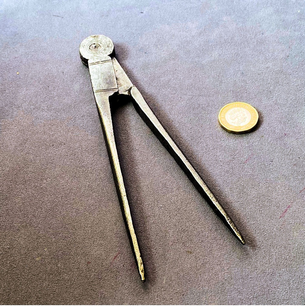 Pair of Wrought Iron Callipers / Dividers — Wrought iron, late 19th century