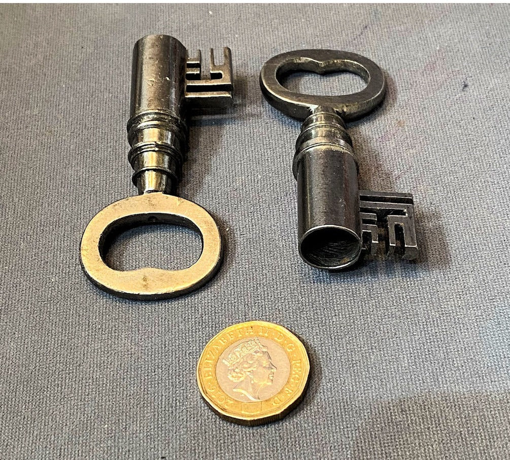 Pair of Wrought Iron Coffer Keys — view 2