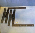 Pair of Wrought Iron Door Hinges — Wrought iron, late 19th century